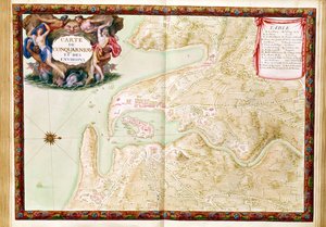 Map of Concarneau, from the 